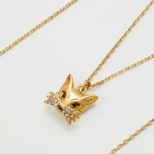 Kate Spade So Foxy Fox Mini Pendant Necklace (Brand New)